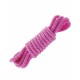 Бондажная верёвка FF Mini Silk Rope розовая